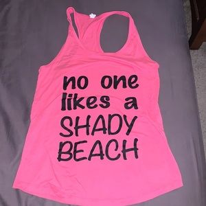 Women’s large pink racer back  tank